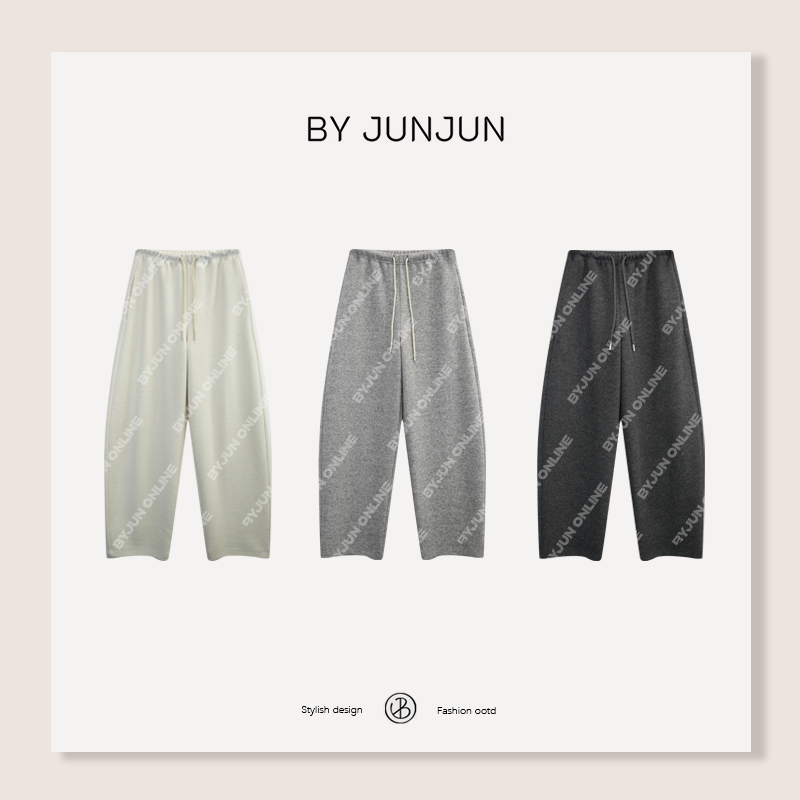 ByJunjun羊毛神裤 显瘦保暖羊毛弯刀裤冬季高级定制女装