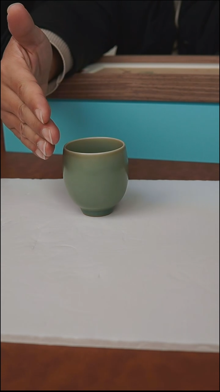 杯子瓷富山严选汝瓷，玉美人