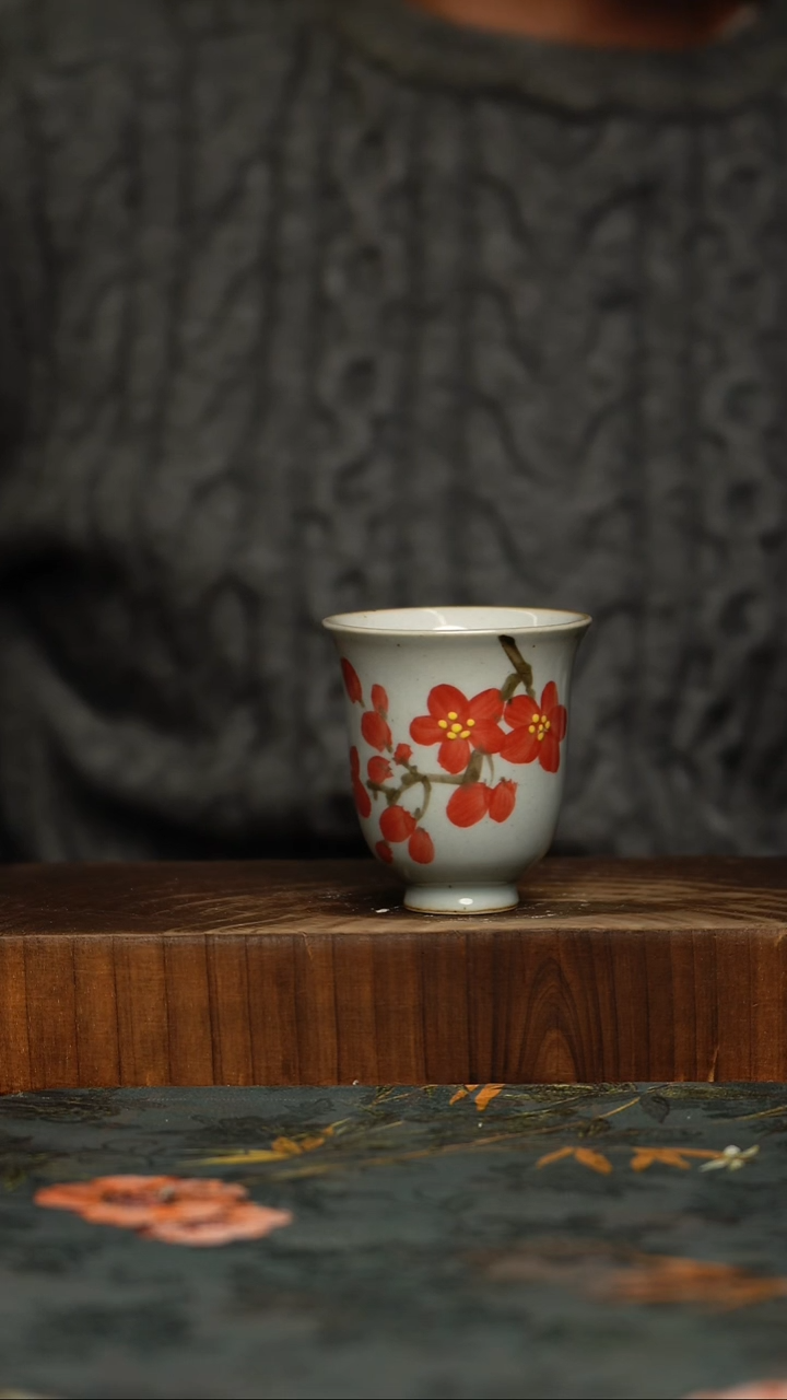 瓷片釉下彩手工手绘同款