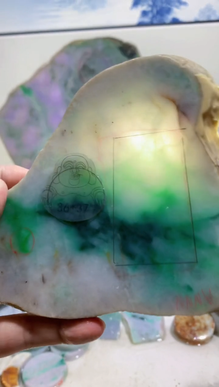 裸石翡翠0蒙0翡翠珠宝820