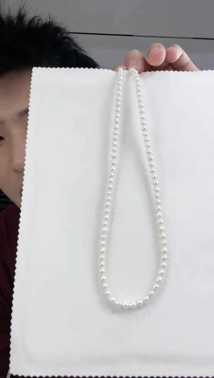 淡水珍珠未镶嵌项链美人泪珍珠项链