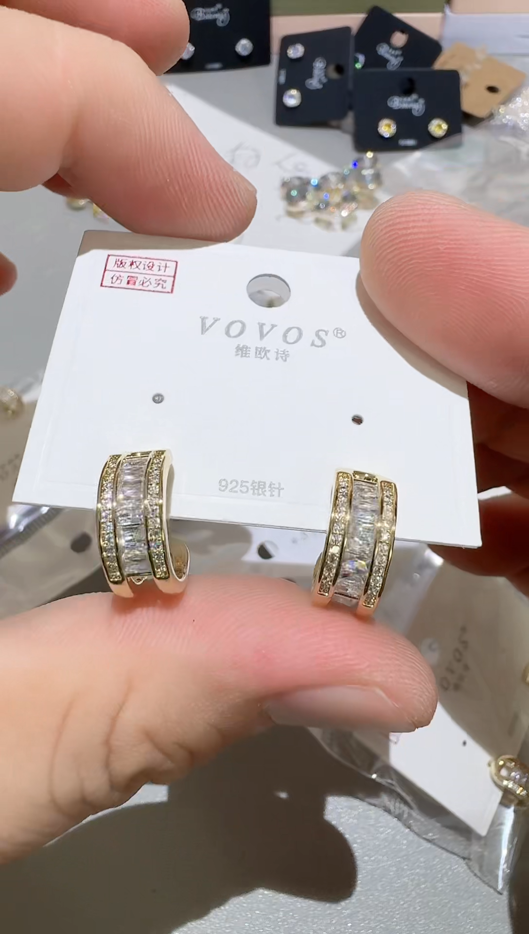 铜合金合成立方氧化锆925银B166