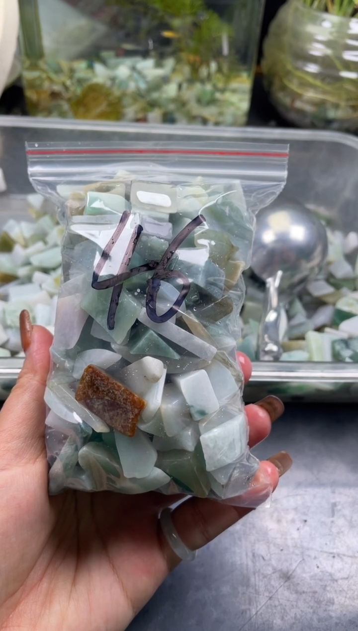 配石翡翠天然翡翠小号500克46