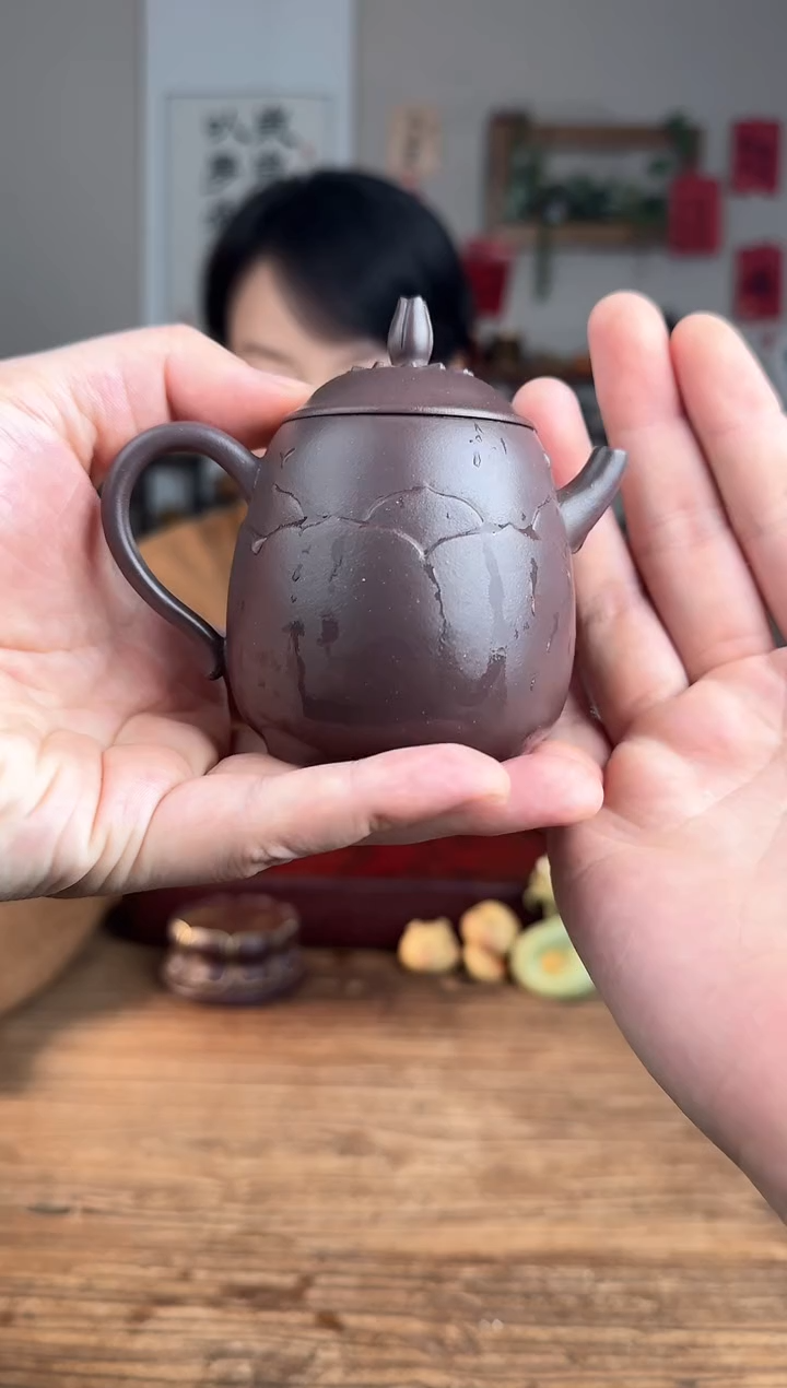 【闪购商品】紫砂茶壶梵莲  黑紫泥