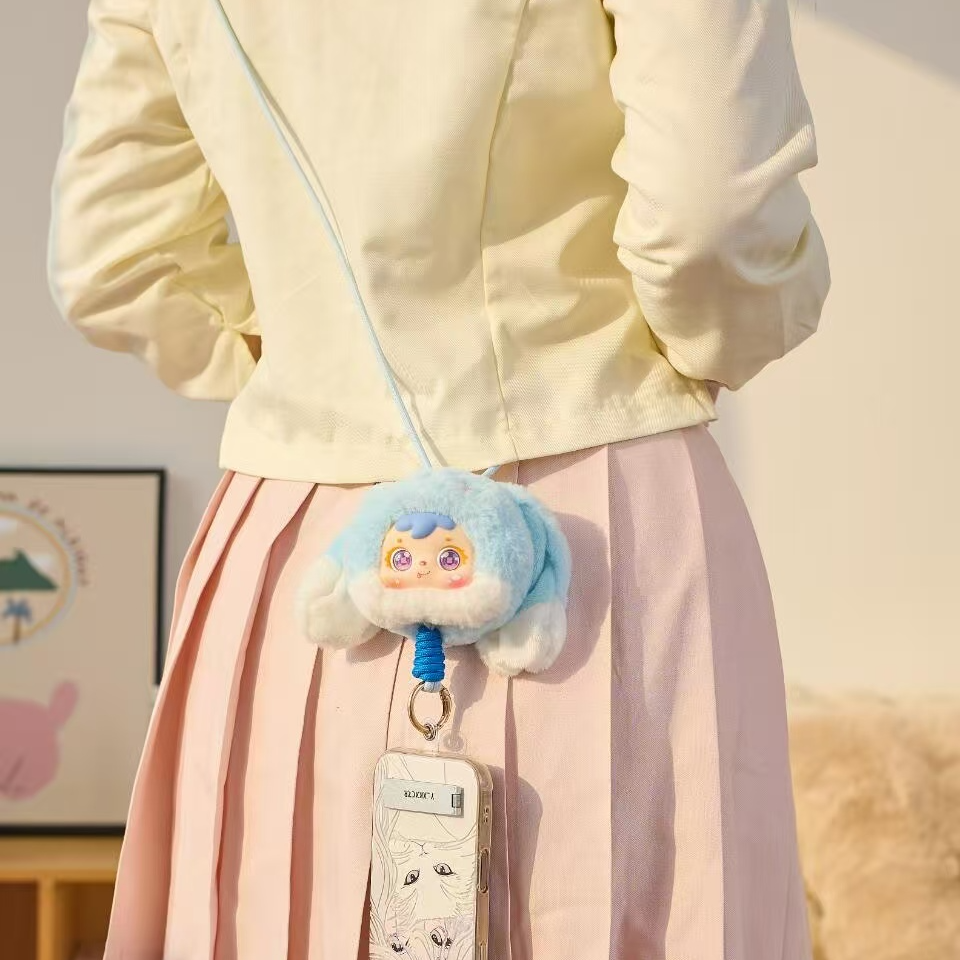 【丁当代拆】三小毛手机挂绳潮玩毛绒盲盒