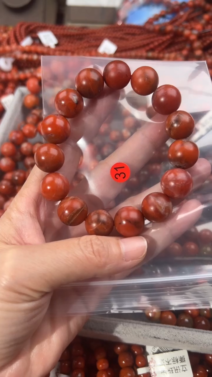 南红玛瑙手串未镶嵌14+