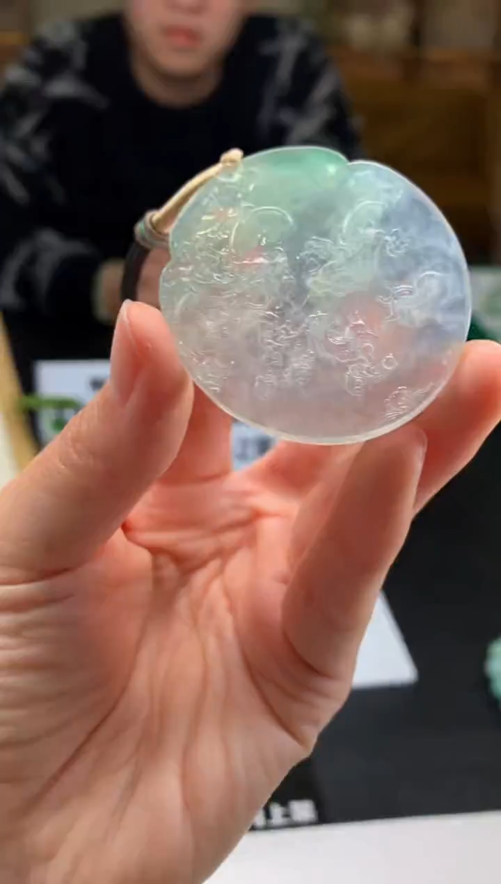 【闪购商品】定制翡翠未镶嵌吊坠-85259