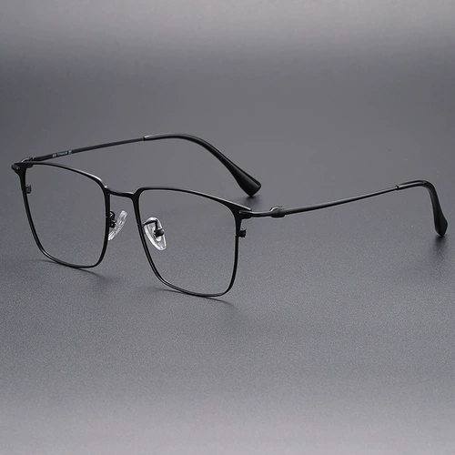 151面宽钛材质方框122206超轻钛架近视眼镜框男防蓝光Ip眉线框