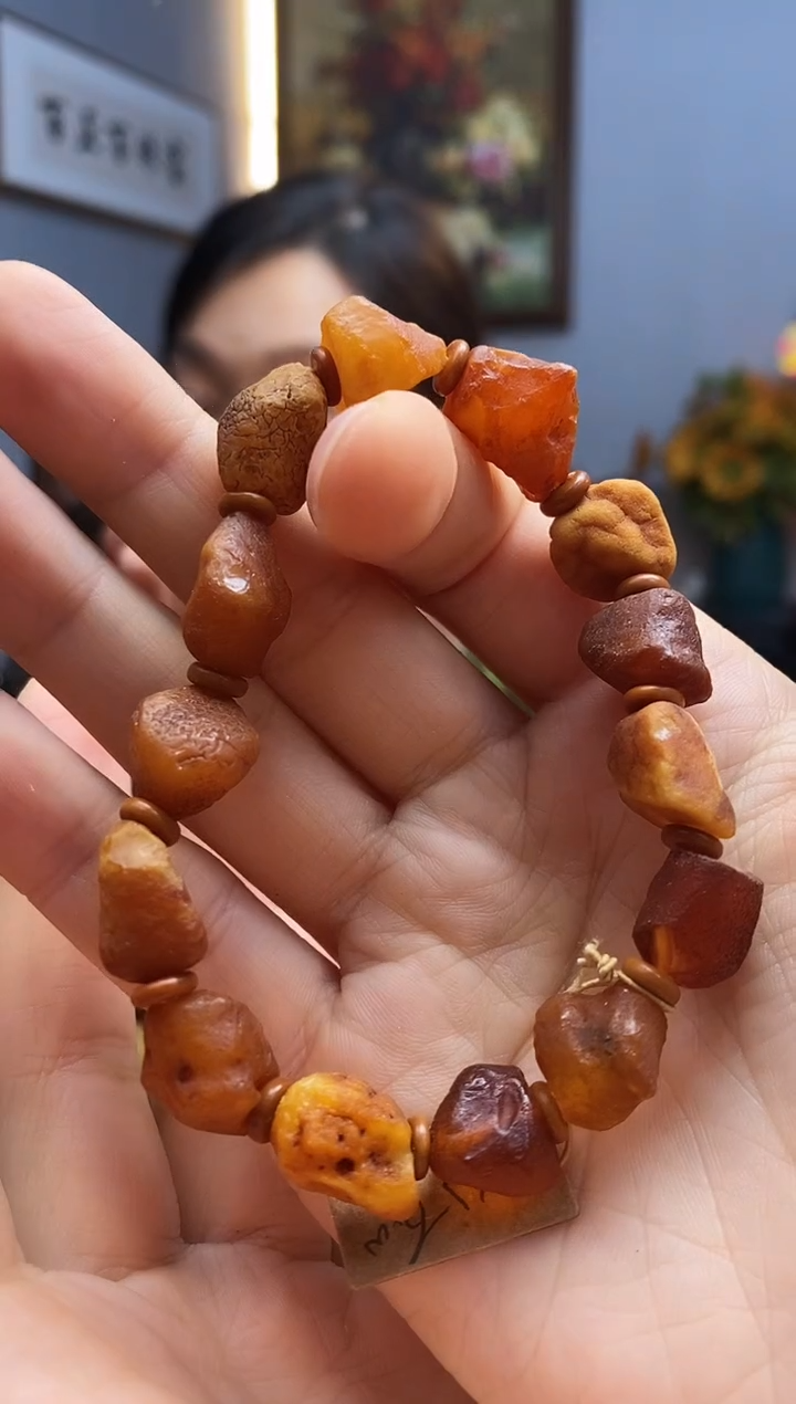手链琥珀未镶嵌手串