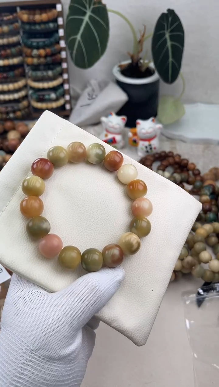 菩提根/象牙果手串a770卡16 干磨瑕疵