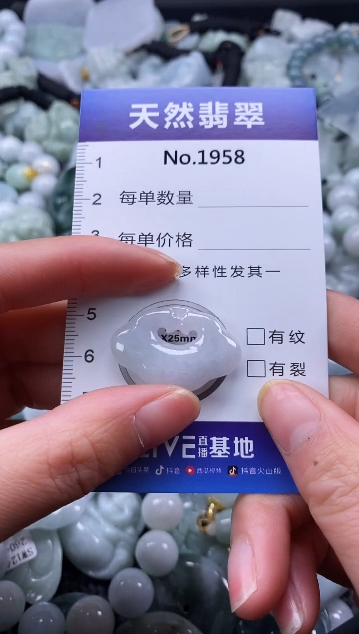 【闪购商品】翡翠颈饰未镶嵌缅甸A货翡翠1958