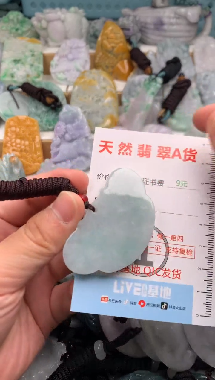 翡翠未镶嵌吊坠(不含链)1