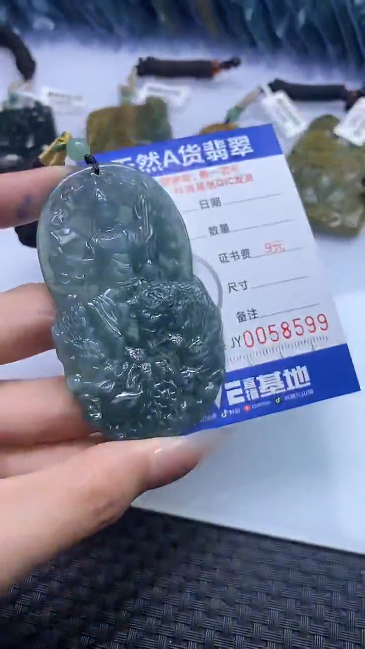 【闪购商品】翡翠颈饰未镶嵌A货翡翠8599