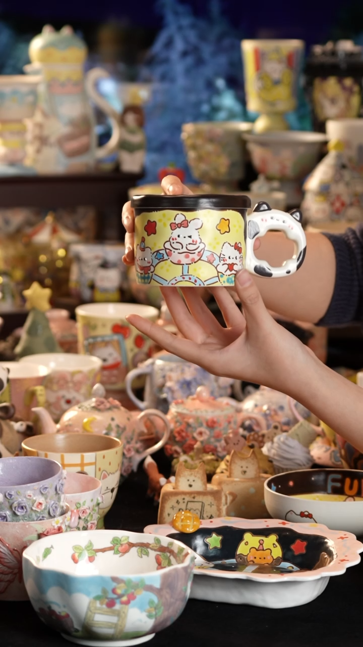 其他陶景德镇釉下彩手绘设计师款陶瓷