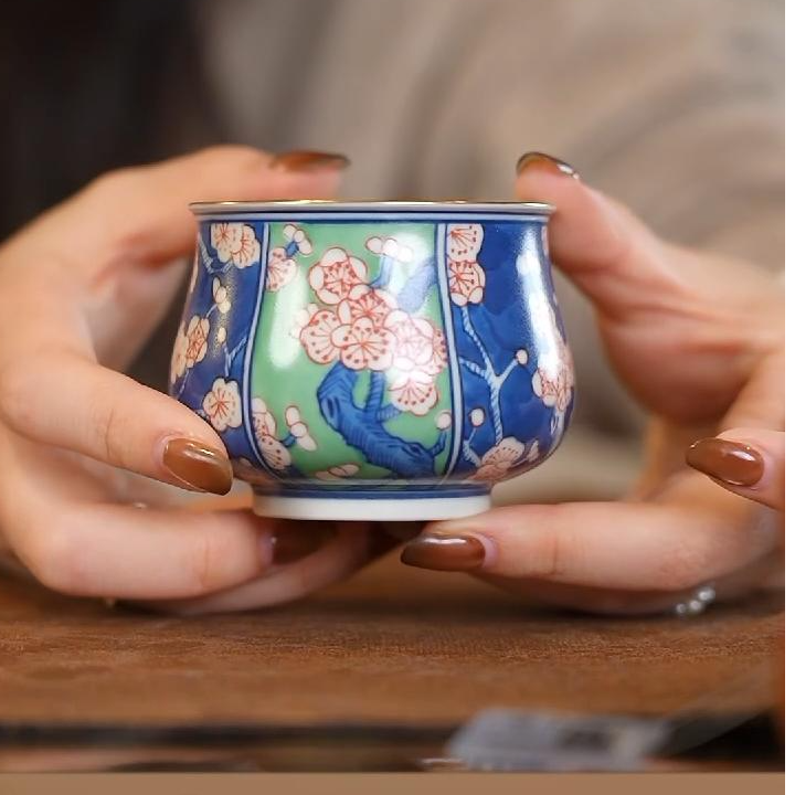 【好物】雨溪山房-蓝绿樱语主人杯-yx10471