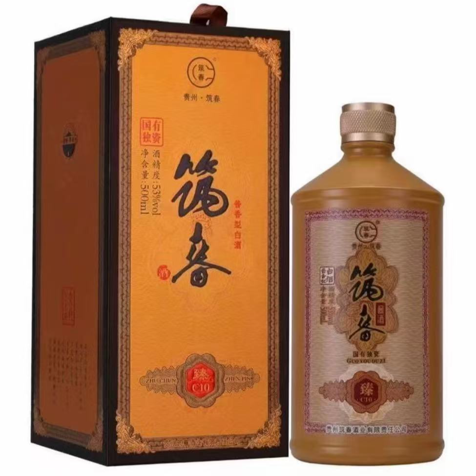 筑春臻c10酱香型白酒53度500ml