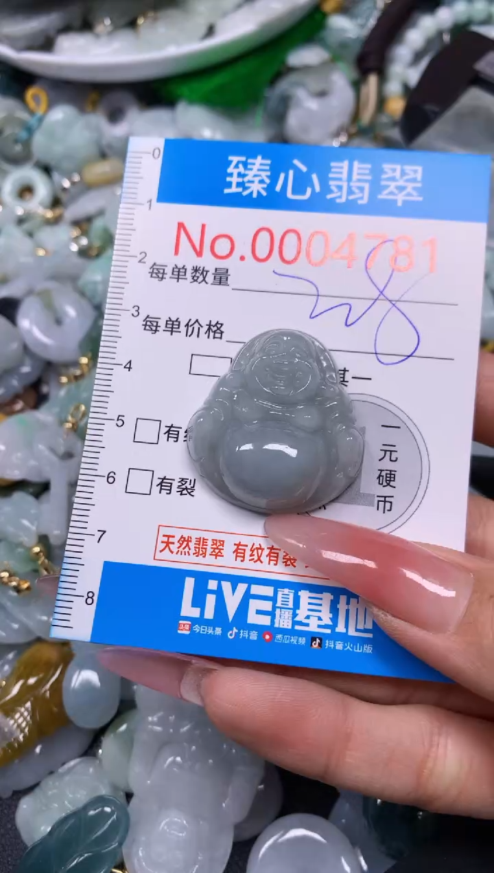 【闪购商品】翡翠颈饰未镶嵌含绳0004781