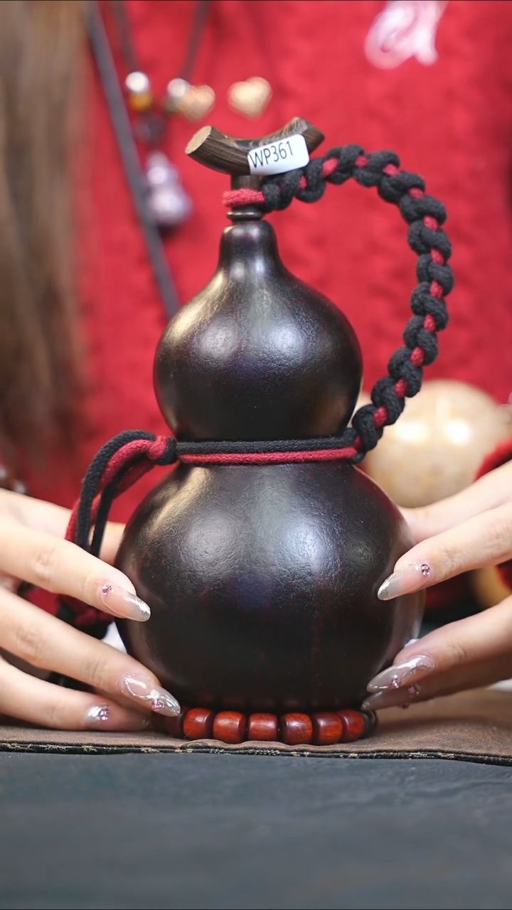 【闪购商品】WP361大漆酒葫芦不包手串及旋转底座