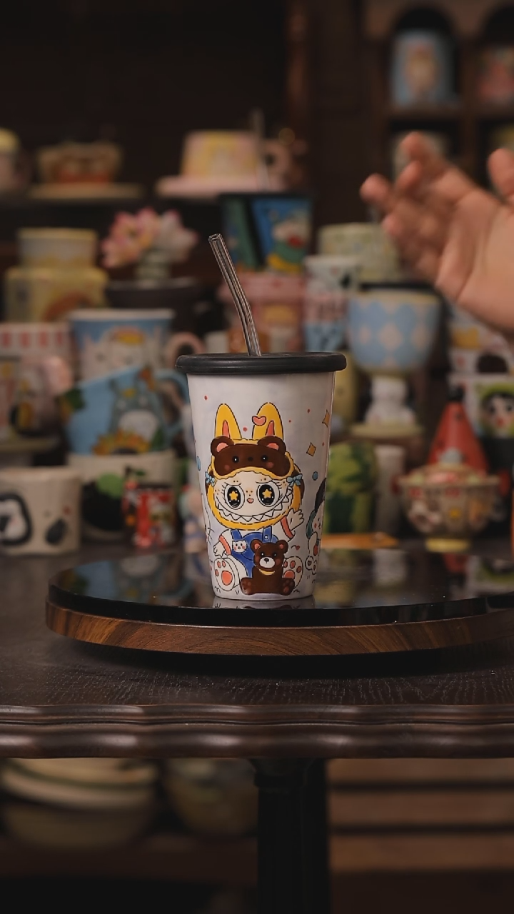 摆件景德镇釉下彩绘设计师款式陶瓷