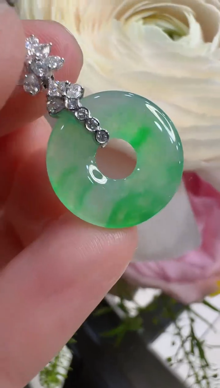 【闪购商品】翡翠吊坠(不含链)18K金镶嵌多样性团购发一件