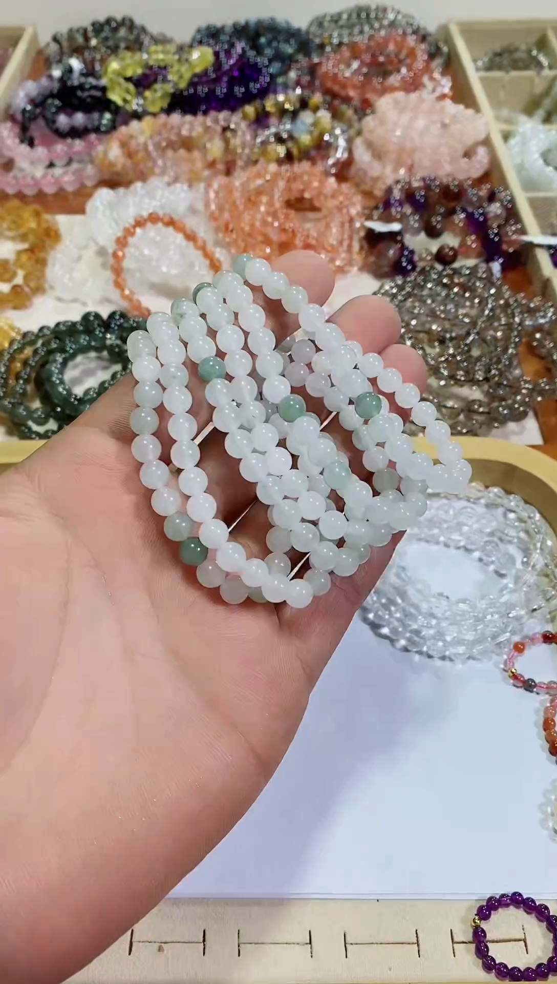 【闪购商品】水晶手链未镶嵌天生翠玉6M+ (多样性发其一）