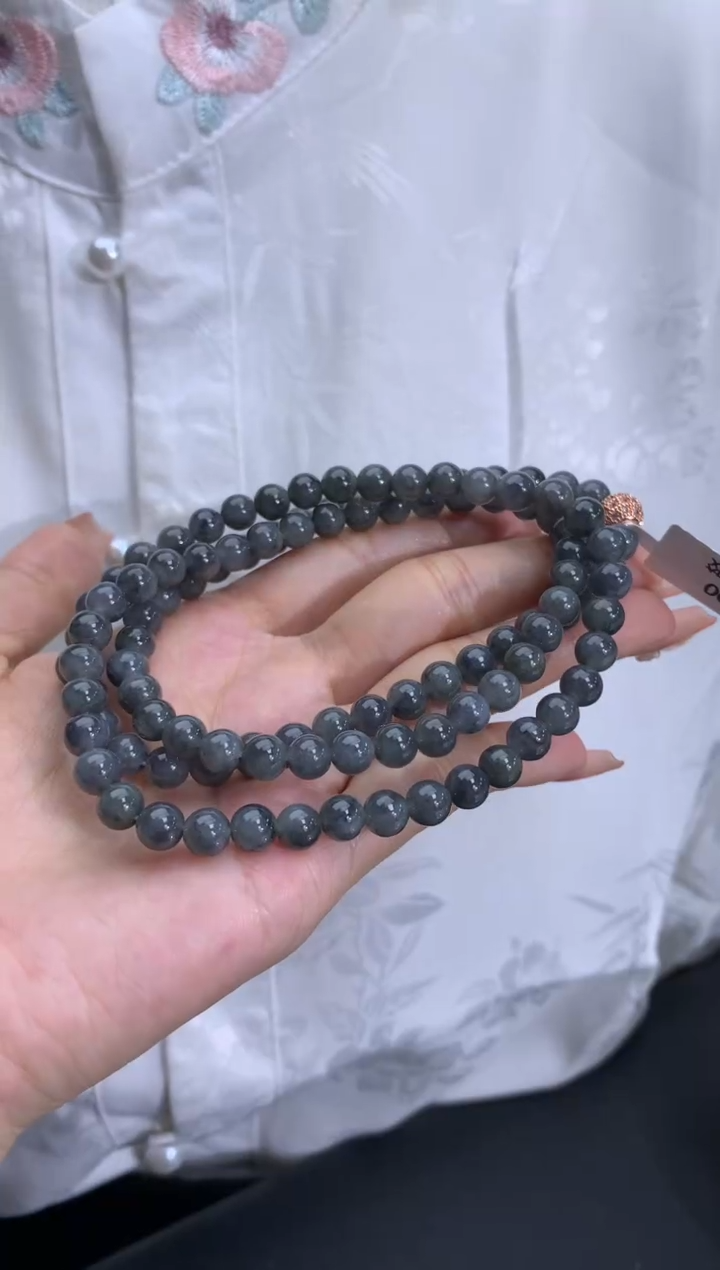 【闪购商品】翡翠手链未镶嵌卡6.5mm