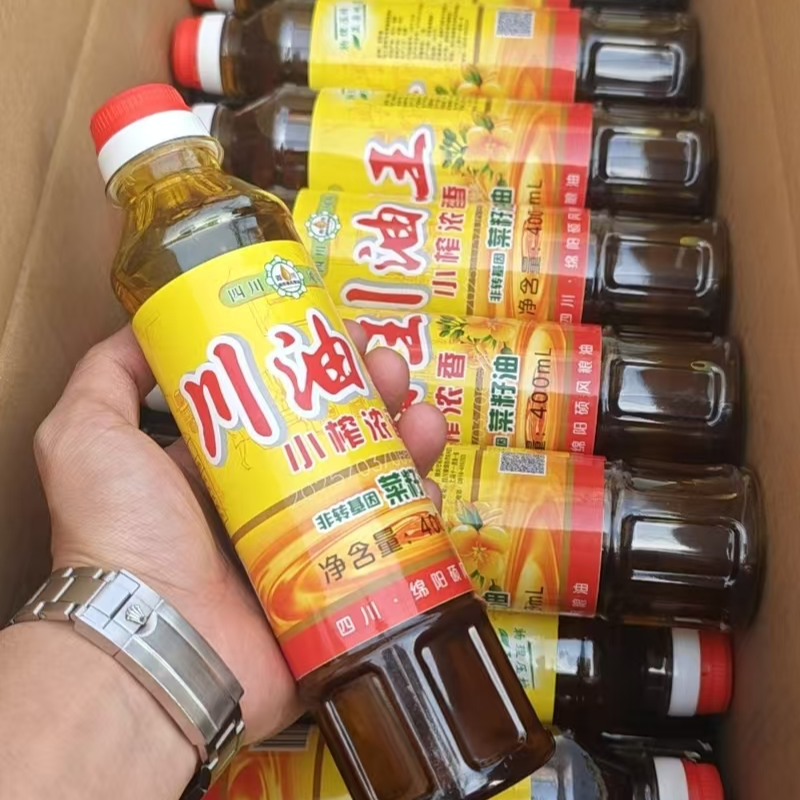 非转基因农家压榨菜籽油包装食用油纯香菜籽油纯正400mL