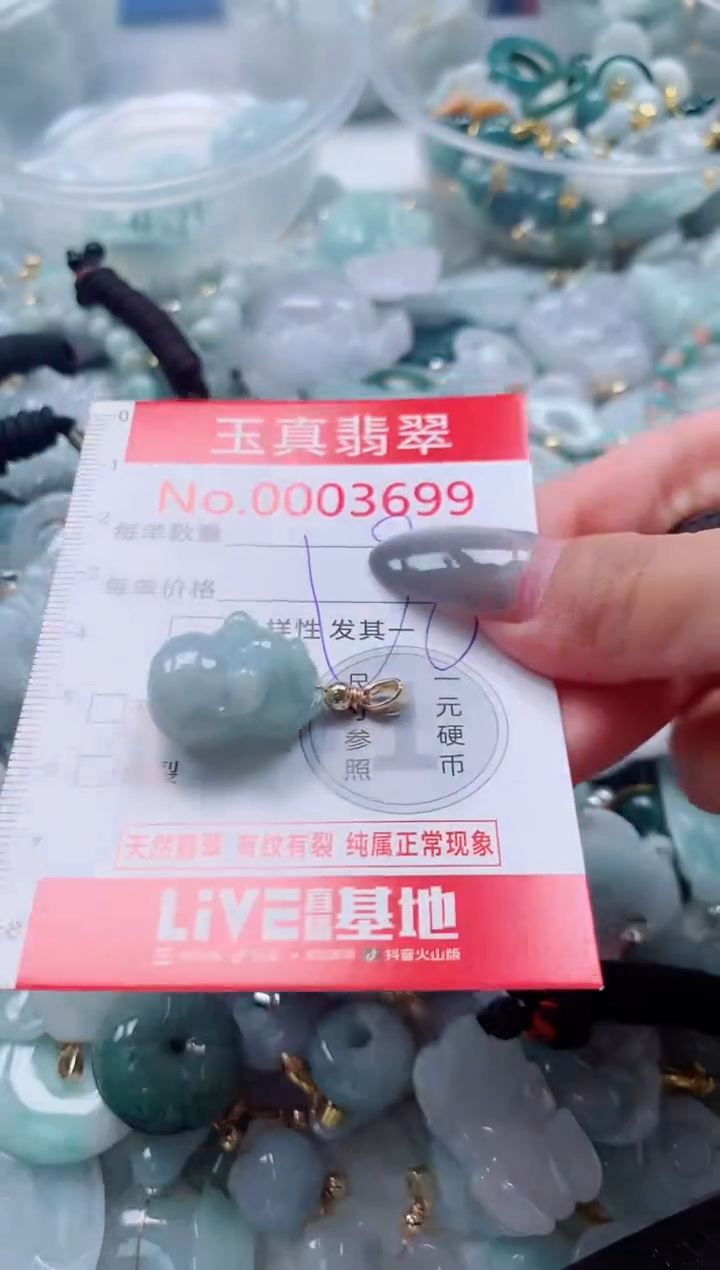 吊坠(不含链)未镶嵌翡翠3699