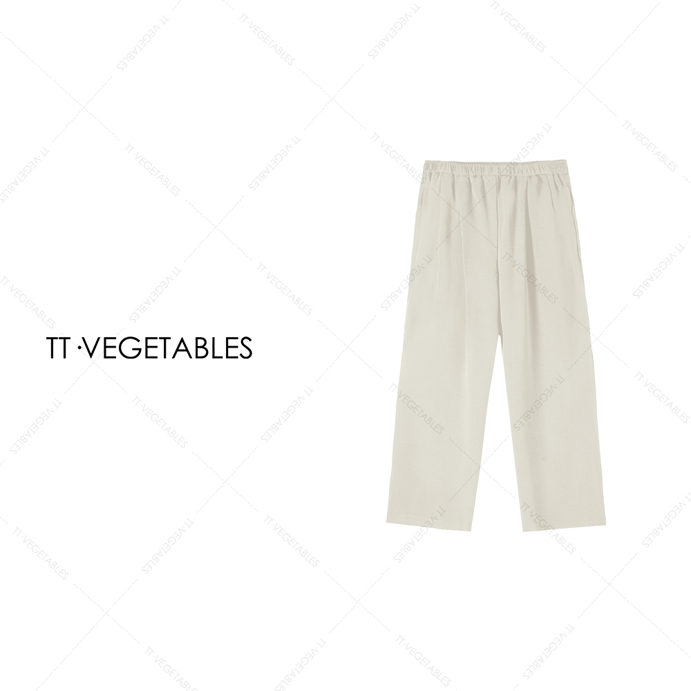TT・VEGETABLES【序白】坠坠裤  直筒气质显瘦宽松百搭裤子511441