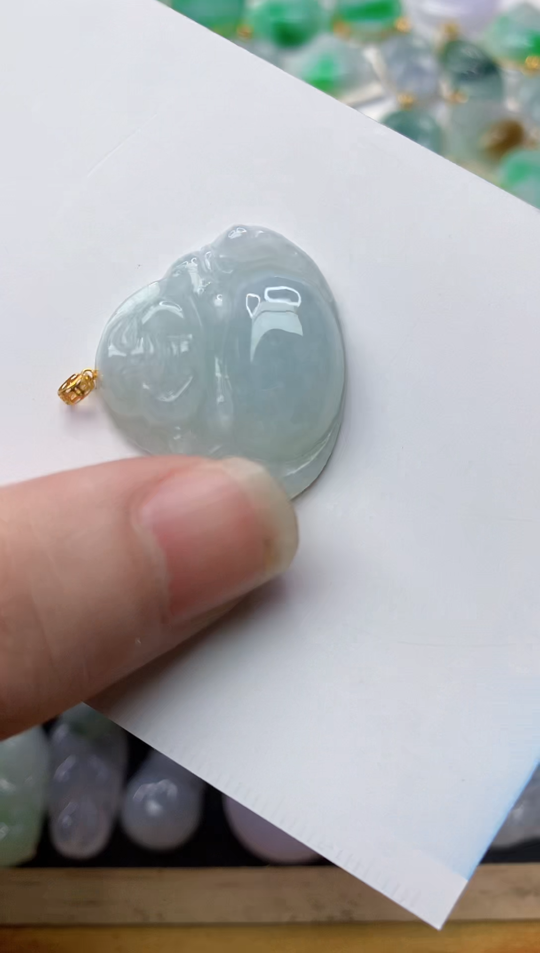 【闪购商品】翡翠颈饰18K金镶嵌7.........