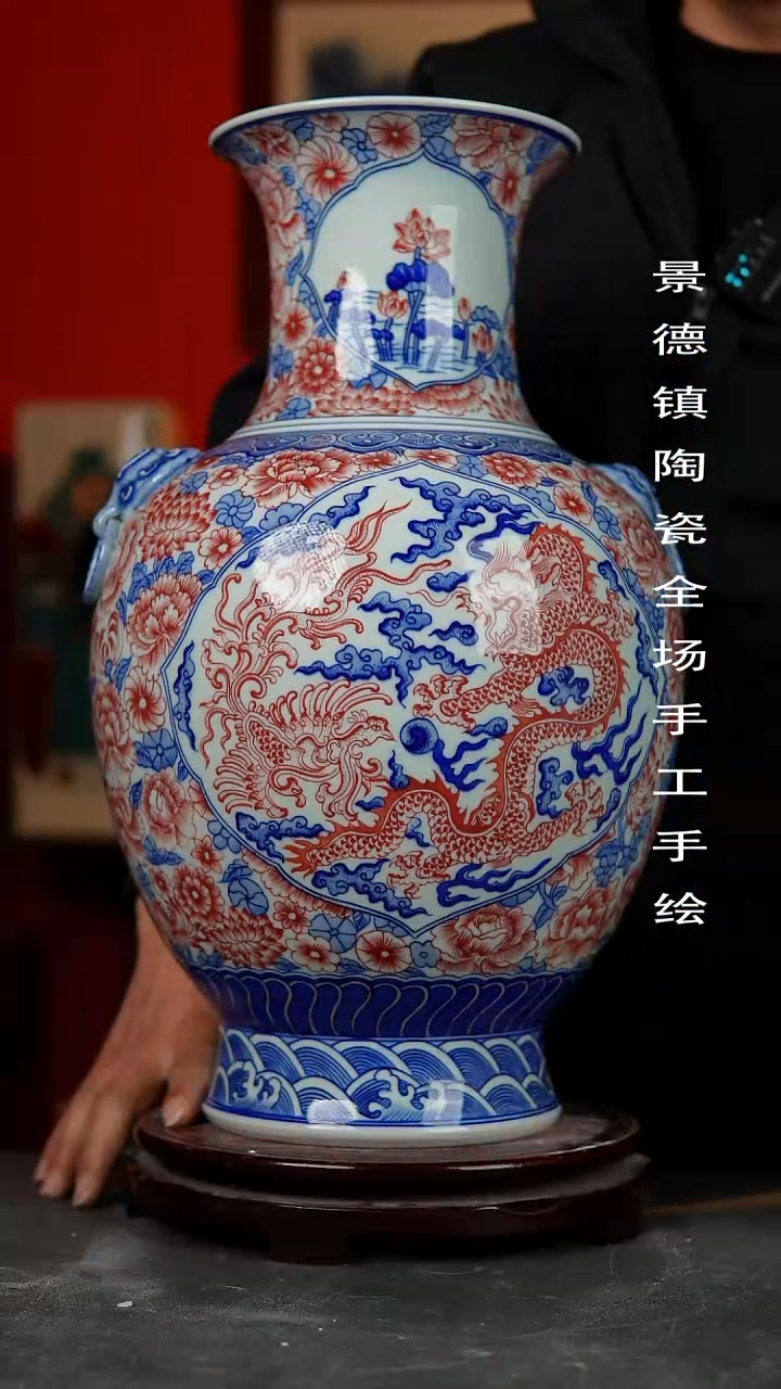 【闪购商品】摆件景德镇陶瓷手工手绘95