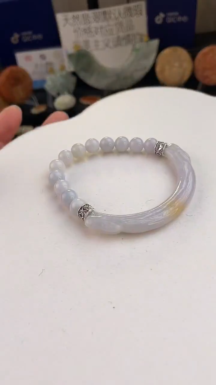 未镶嵌手链翡翠手工定制默认微瑕播介绍为准