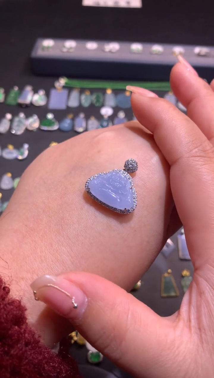 【闪购商品】翡翠吊坠(不含链)银S925镶嵌1