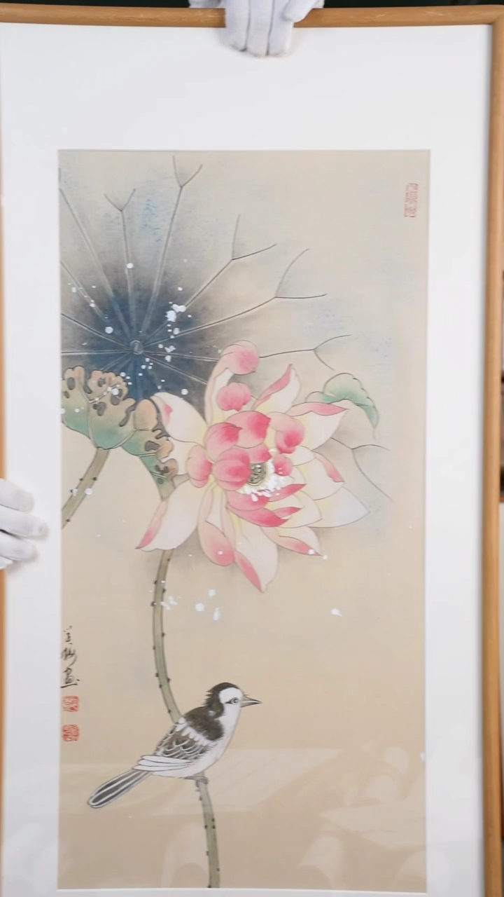 【闪购商品】国画邓老师 荷花图 hk