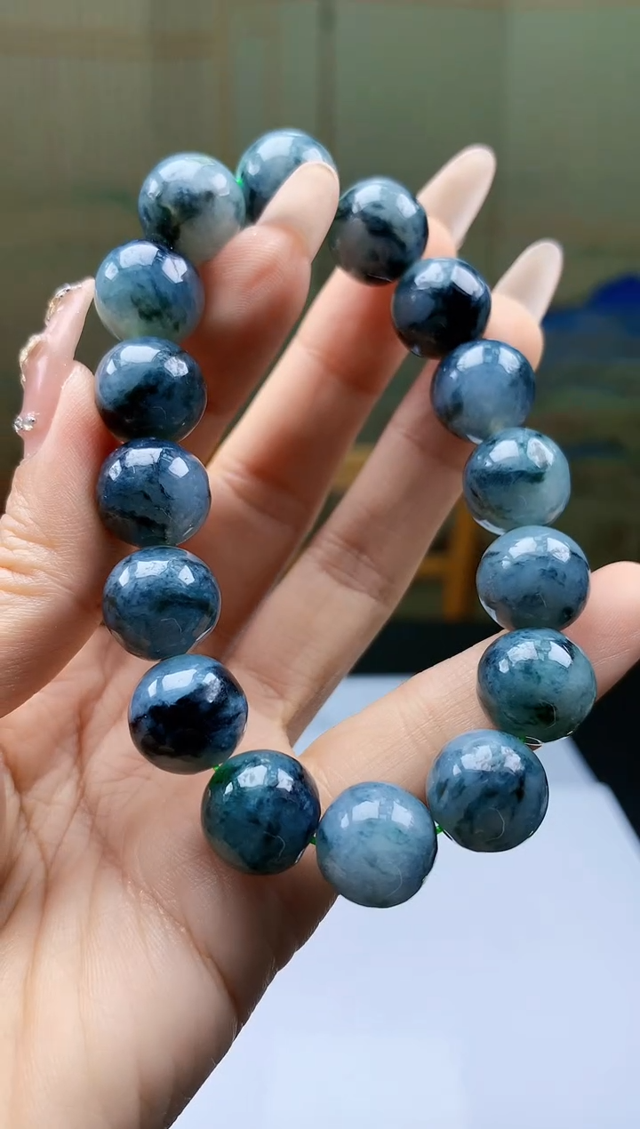 【闪购商品】定制翡翠未镶嵌5028ty-毛货手串96