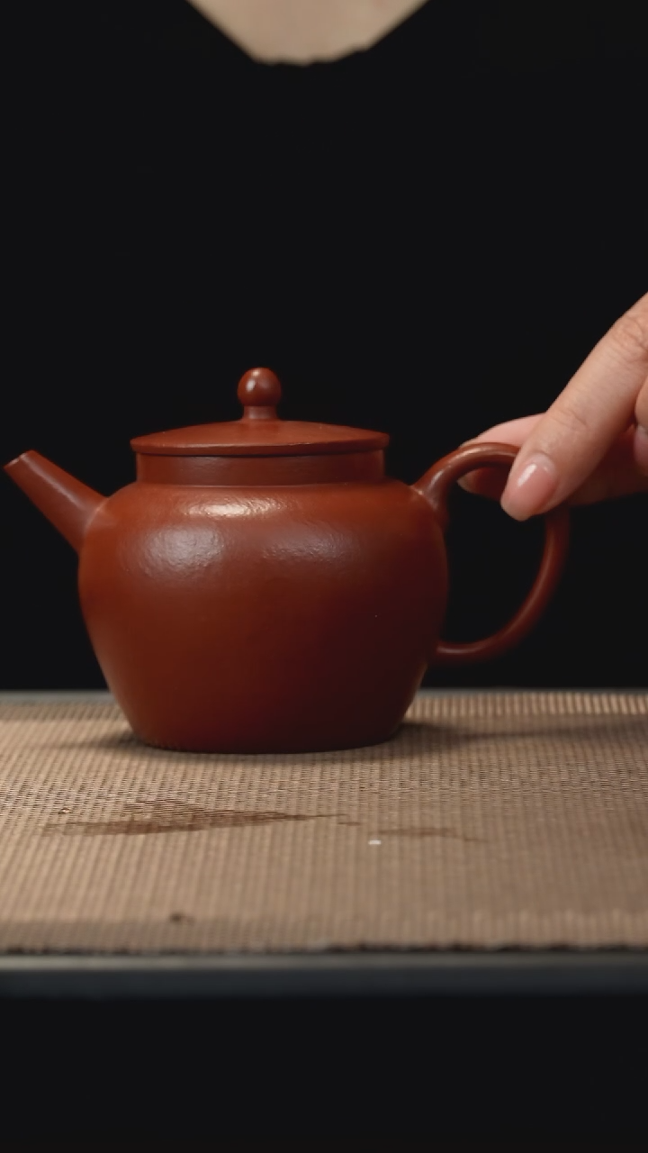 茶壶紫砂朱泥平盖宫灯170c