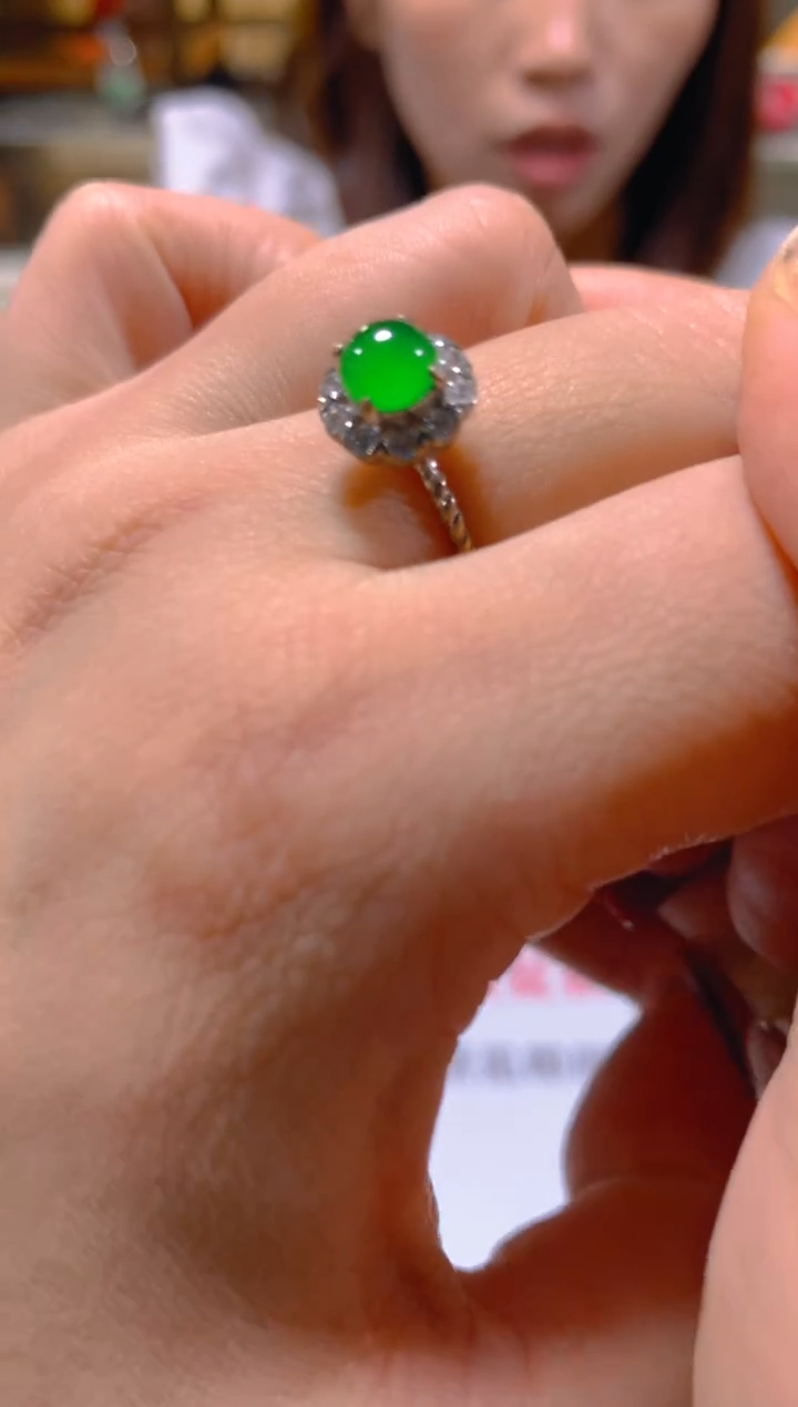 未镶嵌戒指翡翠多样性发一