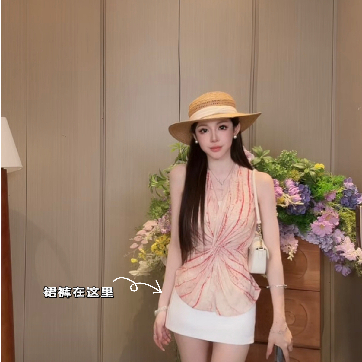 粉红PINK丨“温婉姐姐”设计感简约双口袋百搭半身裙LWJ25B2Q1470