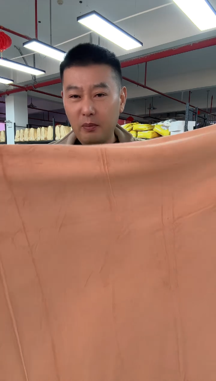 聚酯纤维08 瑕疵 橘色绒床单 加大 