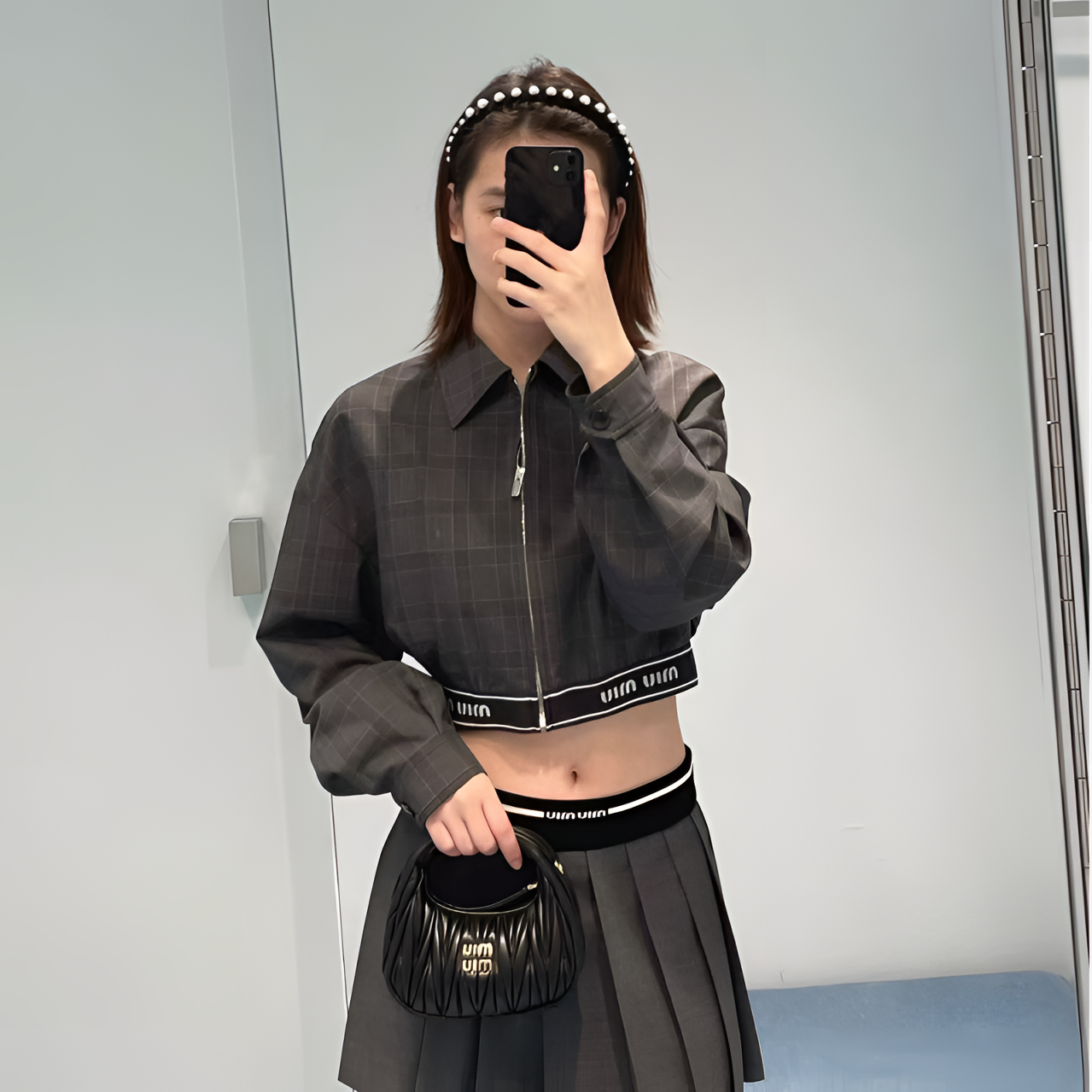 99新 MIU MIU/缪缪 A9504 miumiu 短款上衣 40码 99新