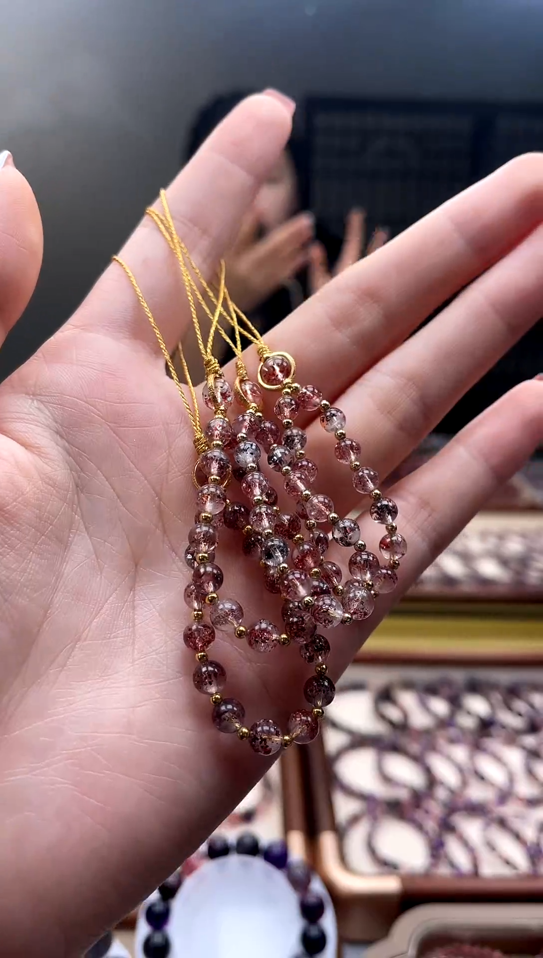 未镶嵌手串水晶水晶手机挂 多样性发一