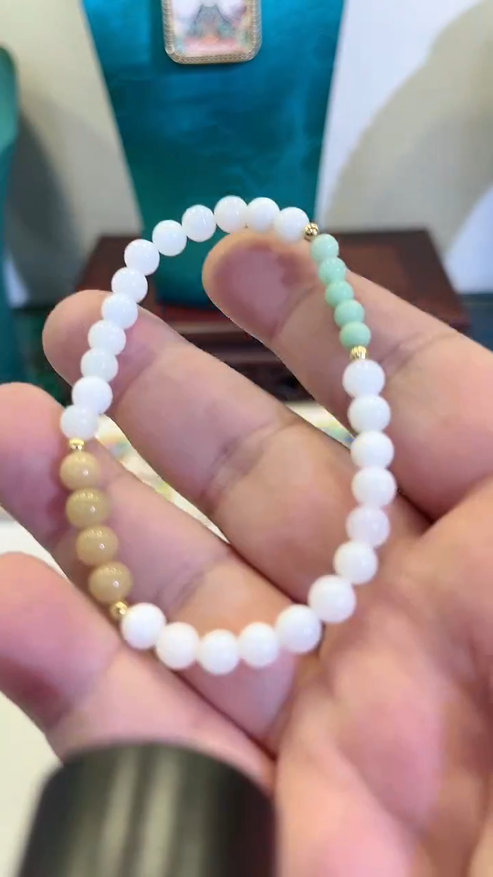 【闪购商品】欧泊手串未镶嵌多样性发其一250122510