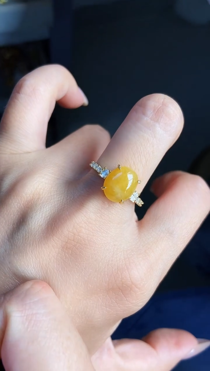 银S925镶嵌戒指翡翠12