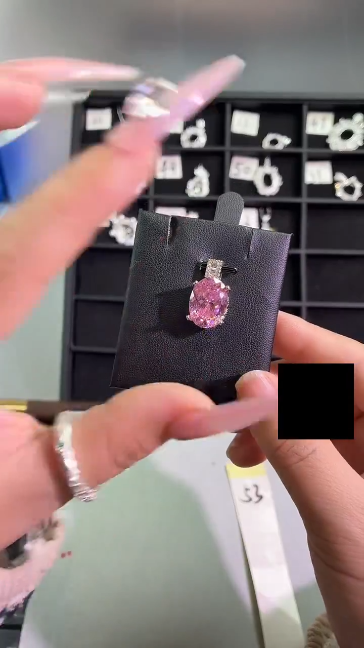 锆石铜合金53号 12*16+或者13*18蛋形 冰花空托