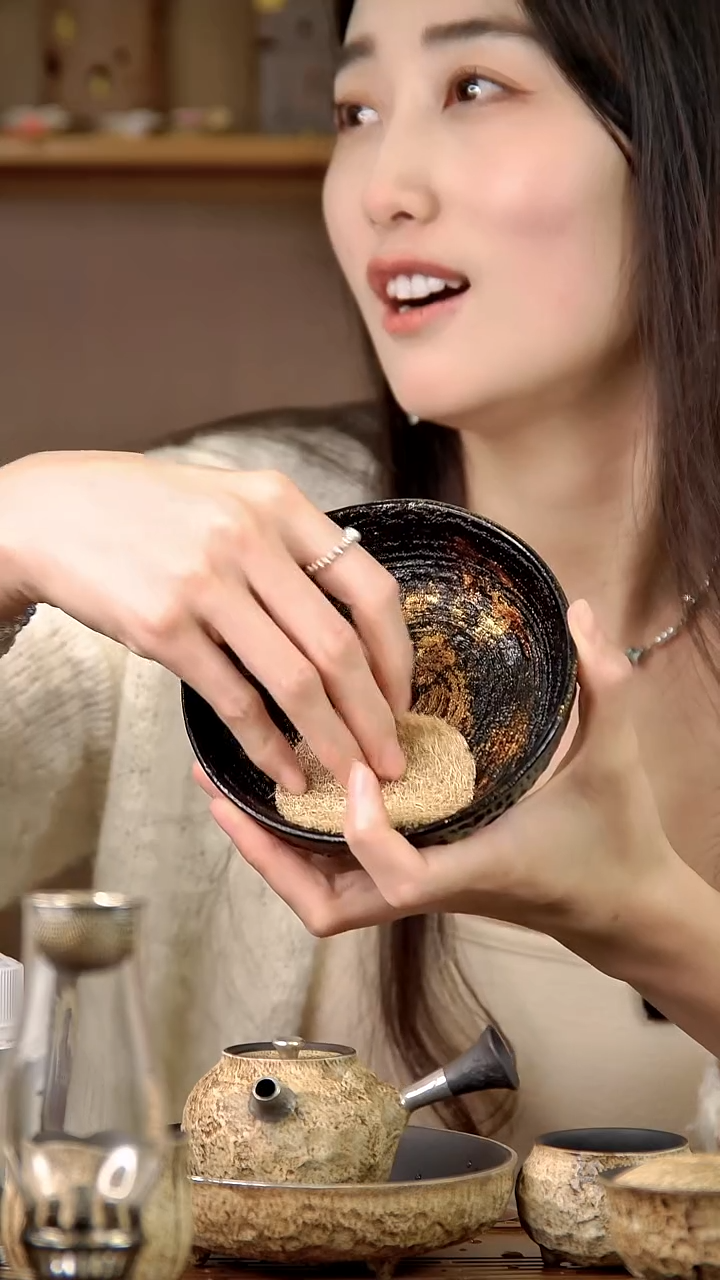 言野手作 大漆金箔绿野仙踪三足壶承