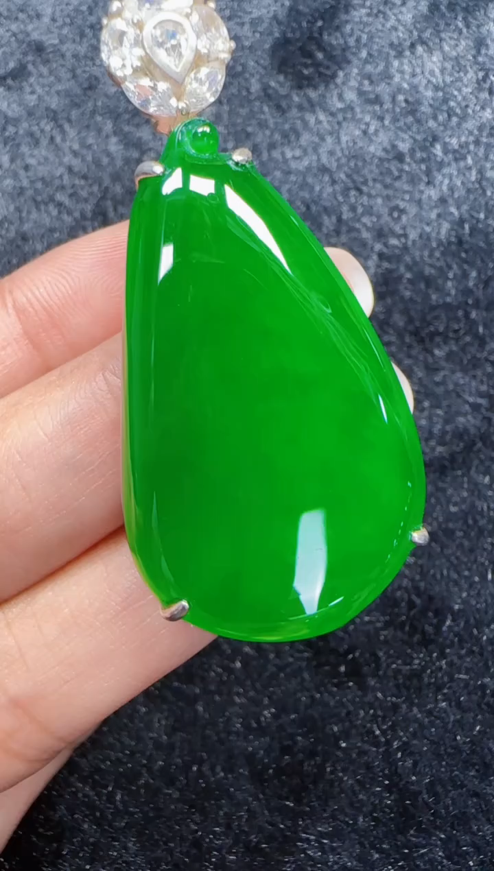 未镶嵌定制翡翠翡翠吊坠141