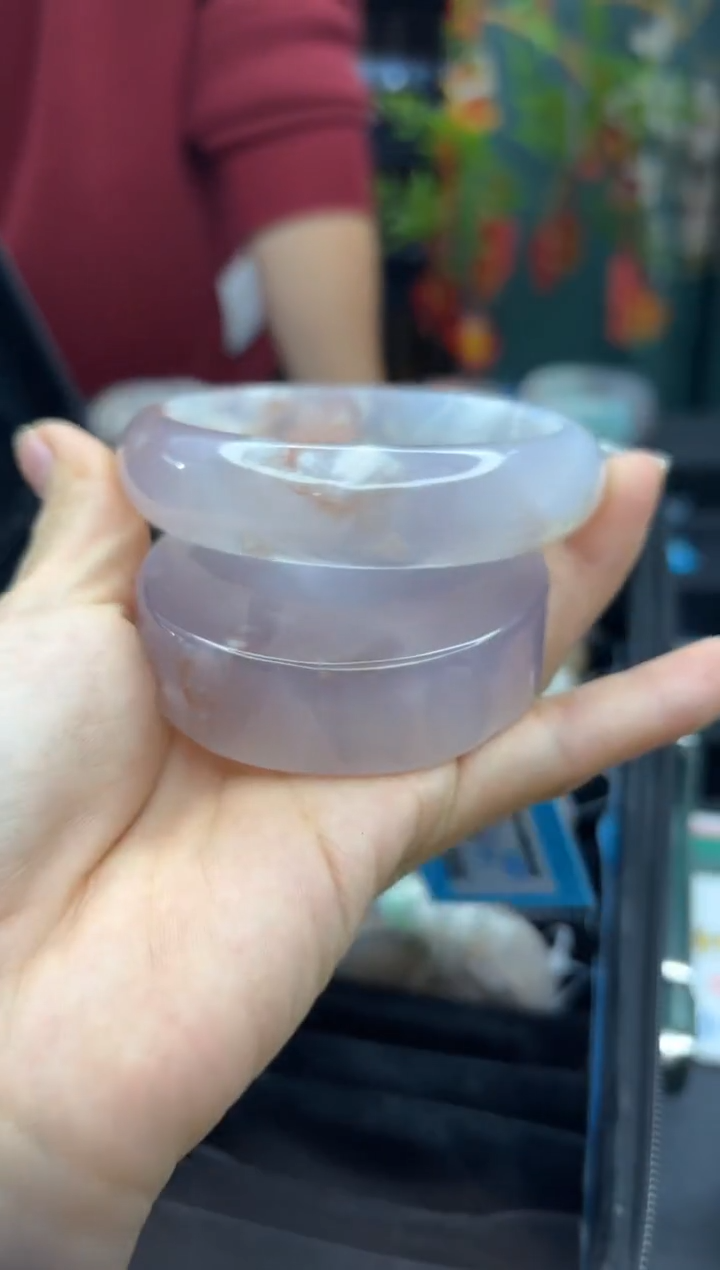 【闪购商品】石英质玉手镯未镶嵌2210（65圈赠送镯心）