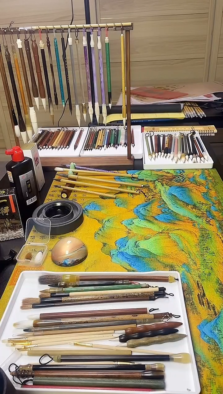 奇迹直播间隶书笔