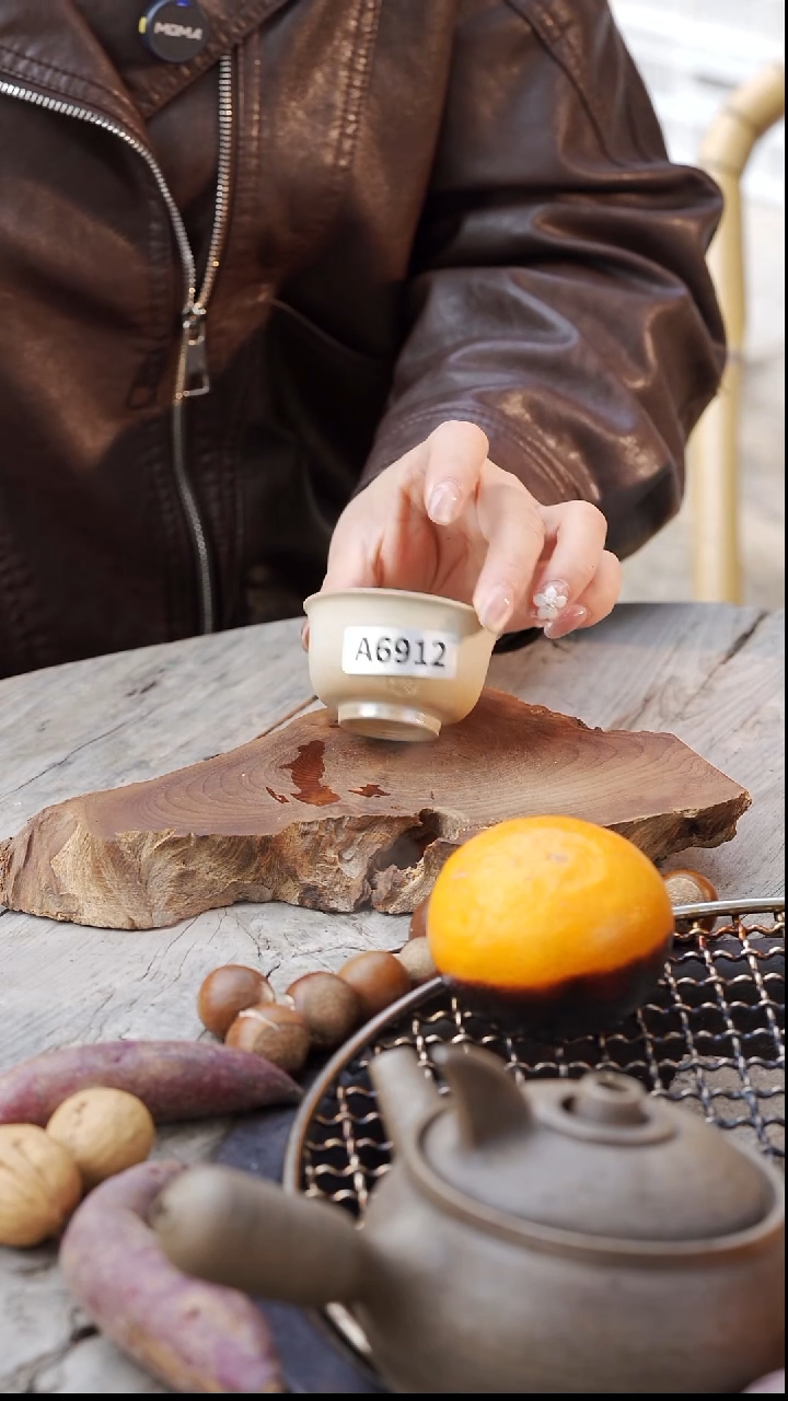 瓷片柴烧孙老师专场福利茶杯A6912