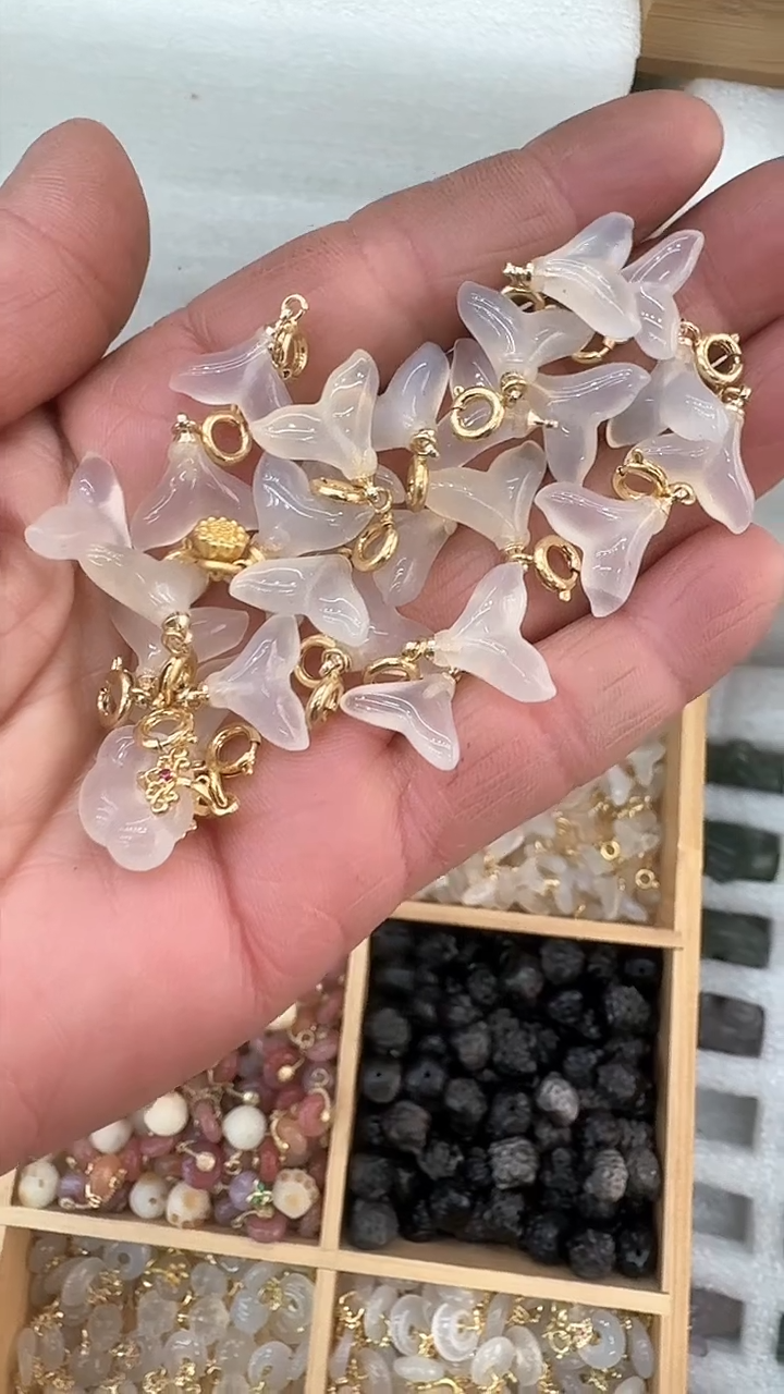 【闪购商品】查罗石珠宝半成品未镶嵌三个